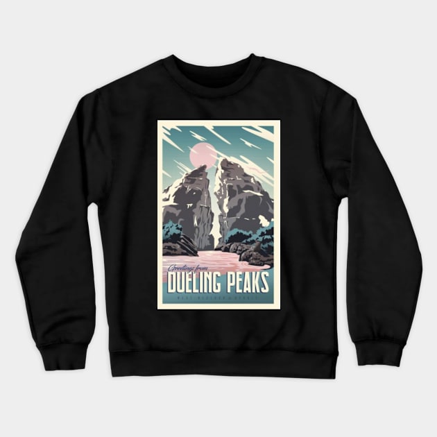 Greetings from Dueling Peaks Crewneck Sweatshirt by KaniaAbbi